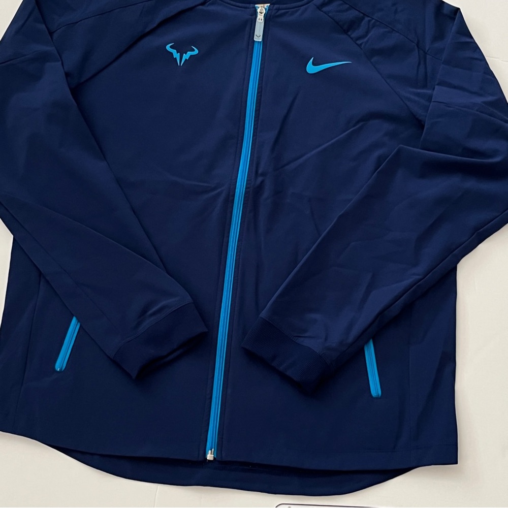 Nike Dri-FIT Rafa Nadal Tennis Jacket Men’s Size Large Blue DV2885-492 $105 NWT - Picture 3 of 8